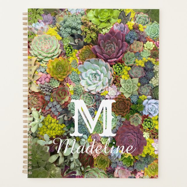 Agenda Colorida Greenerent Succulents (Frente)