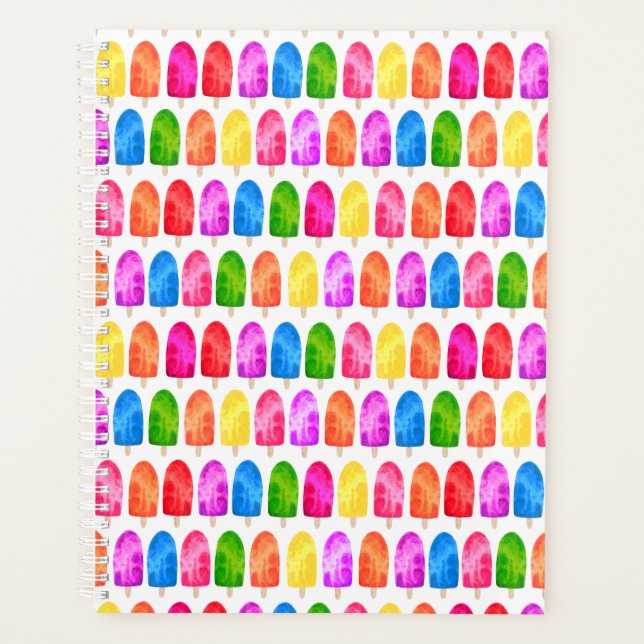 Agenda Colorida Psicle Ice Lolly (Frente)