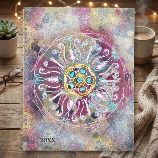 Agenda Colourful whimsical Boho floral planner (Criador carregado)