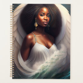Agenda Com Sua Escritura de Anjo Afro-Americano