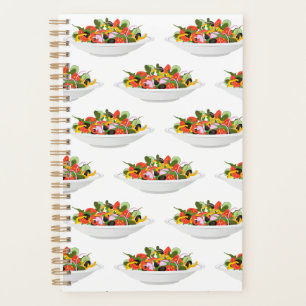 Agenda Coma mais plantas com cartazes de motivação de sal