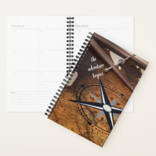 Agenda Começa o Adventure de Compass do Viagem Map
