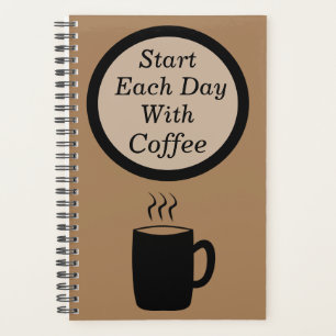 Agenda Comece cada dia com café primeiro! Diário