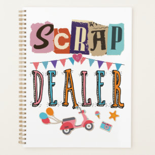Agenda Comerciante de sucata Scrapbooking engraçado