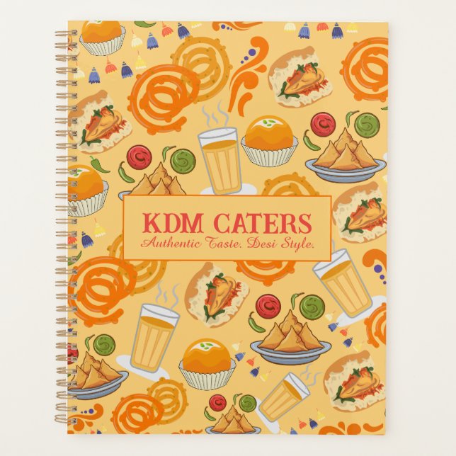 Agenda Comida da rua indiana - Corante festivo (Frente)