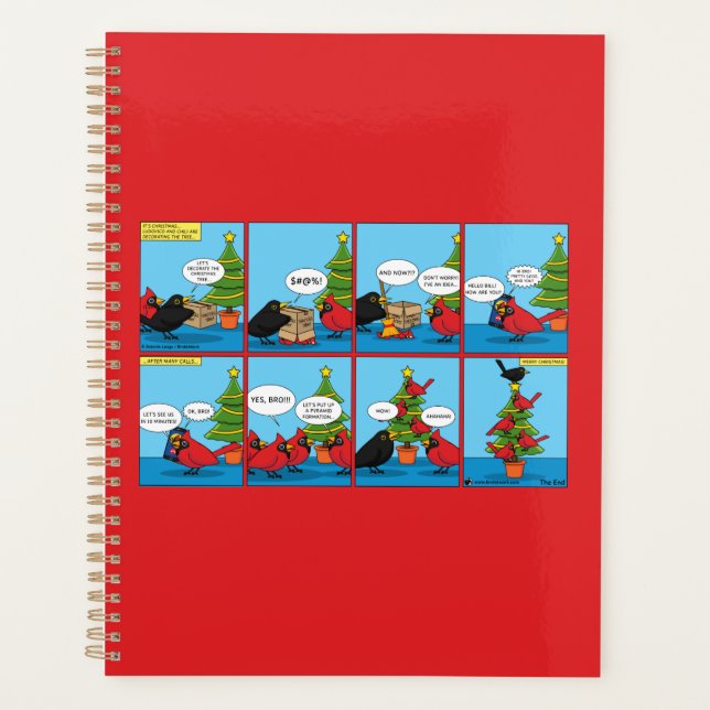 Agenda Como decorar uma banda desenhada de árvore de Nata (Frente)