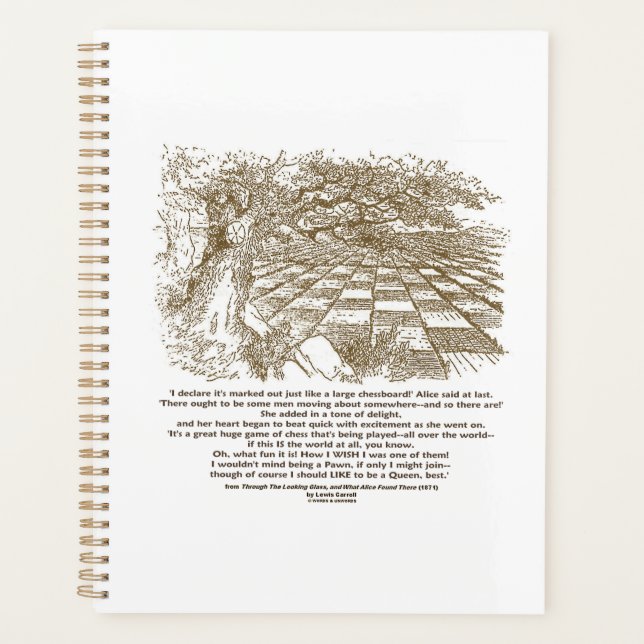 Agenda Como Um Grande Jogo De Chessboard No Chess Wonderl (Frente)