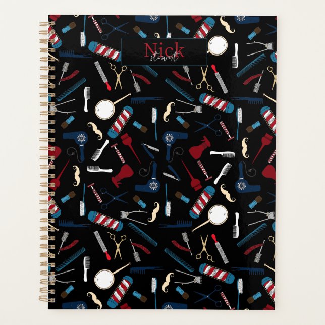 Agenda Compro de Barber Personalizado (Frente)