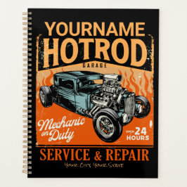 Agenda Compro Mecânico NOME Personalizado da Garagem de H