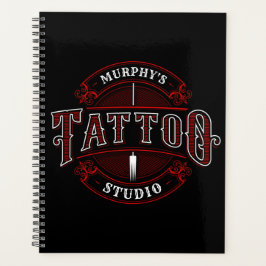 Agenda Compro Tatto Studio de NOME ADD do Estilo Tradicio