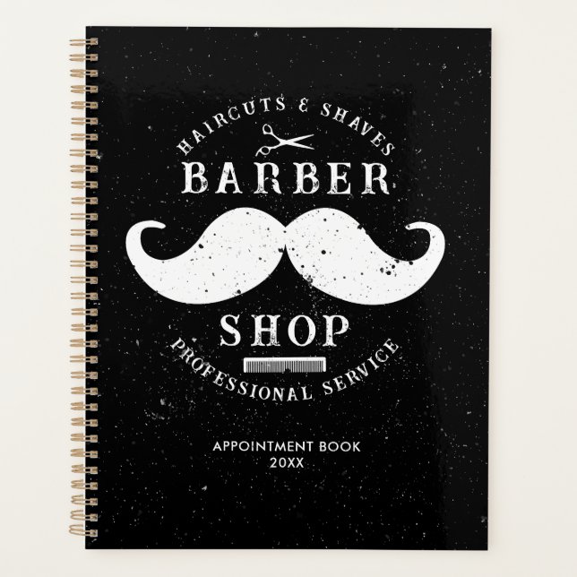 Agenda Compromisso de Hairstylist do Compro Barber Mustac (Frente)