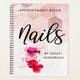 Agenda Compromisso do Rosa Dourado Unhas