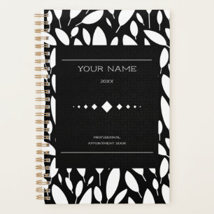 Agenda Compromisso profissional personalizado branco pret
