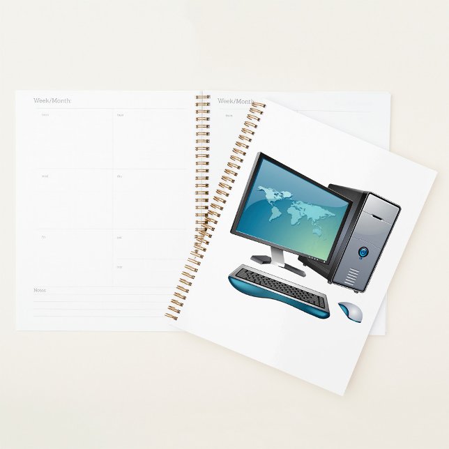 Agenda Computador desktop com monitor, teclado e mouse (Criador carregado)