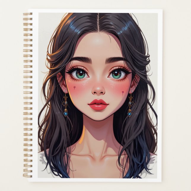 Agenda con diseño minimalista. (Frente)