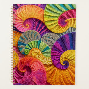 Agenda Conchas Cromáticas: Mosaico Vibrante em Espiral