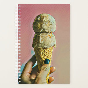 Agenda cone de sorvete Waffle