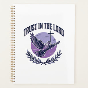 Agenda Confie no Senhor Pombo Desenho de Camiseta Cristã_