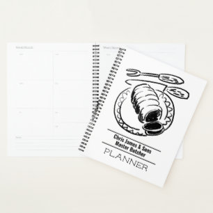 Agenda Conjunto de Ilustração de Carne de Bovino.