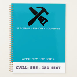 Agenda Construção Modern Handyman logotipo personalizado 
