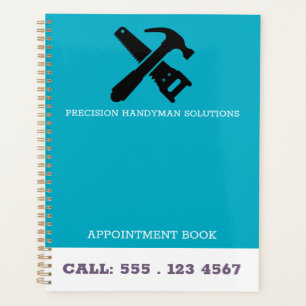 Agenda Construção Modern Handyman logotipo personalizado