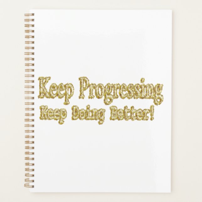 Agenda "Continue Fazendo Melhor!" Design bonito. Comprar  (Frente)