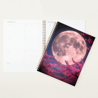 Agenda Convite à Lua Cheia e à Cereja - Elegante