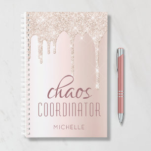 Agenda Coordenador de caos Glitter Glitter Glitter Glitte