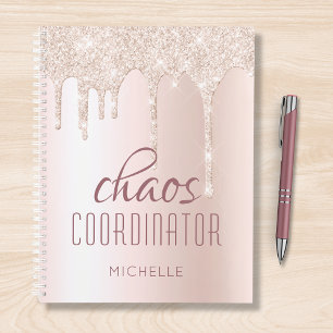 Agenda Coordenador de caos Glitter Glitter Glitter Glitte