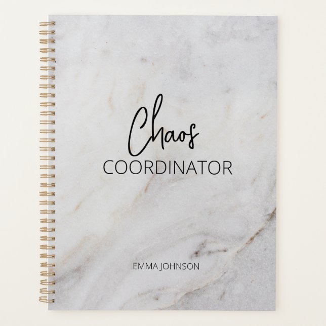 Agenda Coordenador de caos | Marble Planner (Frente)
