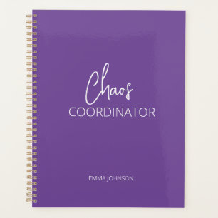 Agenda Coordenador de caos Planner Roxo