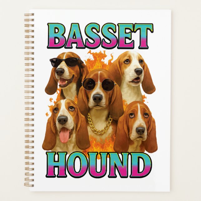 Agenda Cópia do Basset Hound (Frente)