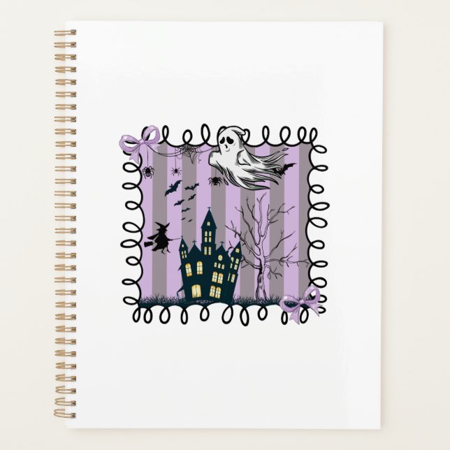 Agenda Coquete Iridescente de Halloween (Frente)