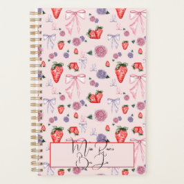 Agenda Coquette Floral e Strawberry