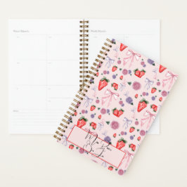 Agenda Coquette Floral e Strawberry
