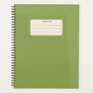 Agenda Cor Anual Minimalista Cor Vintage Simples