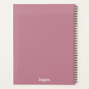 Agenda Cor Anual Minimalista de Cor Vintage Simples