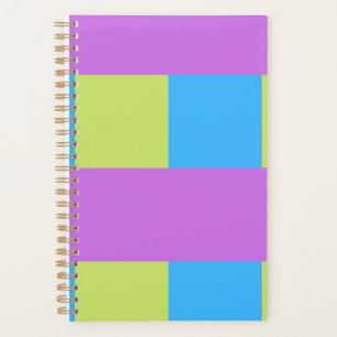 Agenda Cor Bloqueia Verde Azul Púrpura