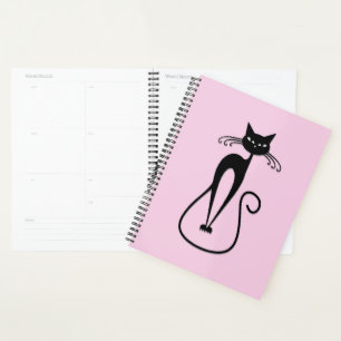Agenda Cor-de-rosa branco preto