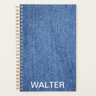 Agenda Cor do Jeans Pequeno (14 cm x 21,5 cm)