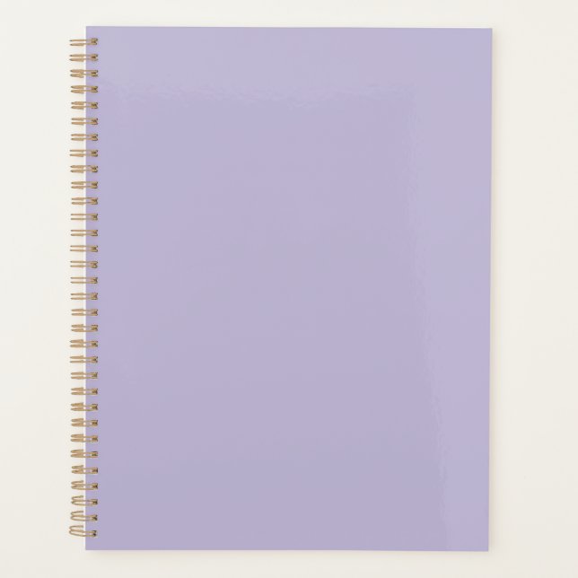 Agenda Cor lisa lavanda em pó (Frente)