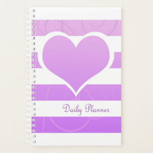 Agenda Coração de Pastel Roxo