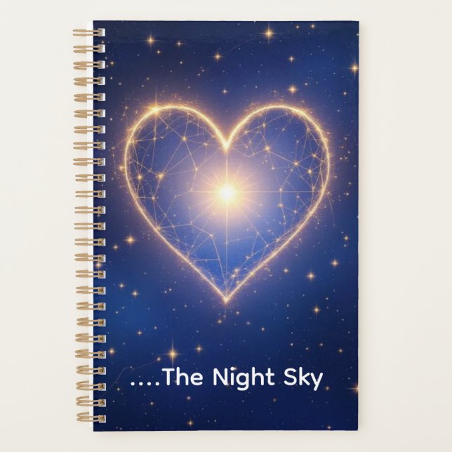 Agenda Coração do Céu Noturno (Frente)