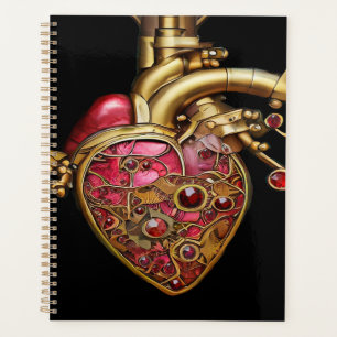 Agenda Coração e Lágrimas Anatômicas Steampunk