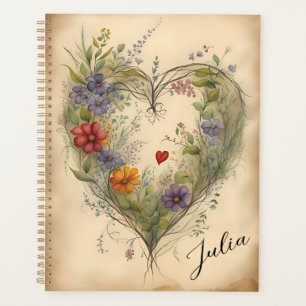 Agenda Coração Floral