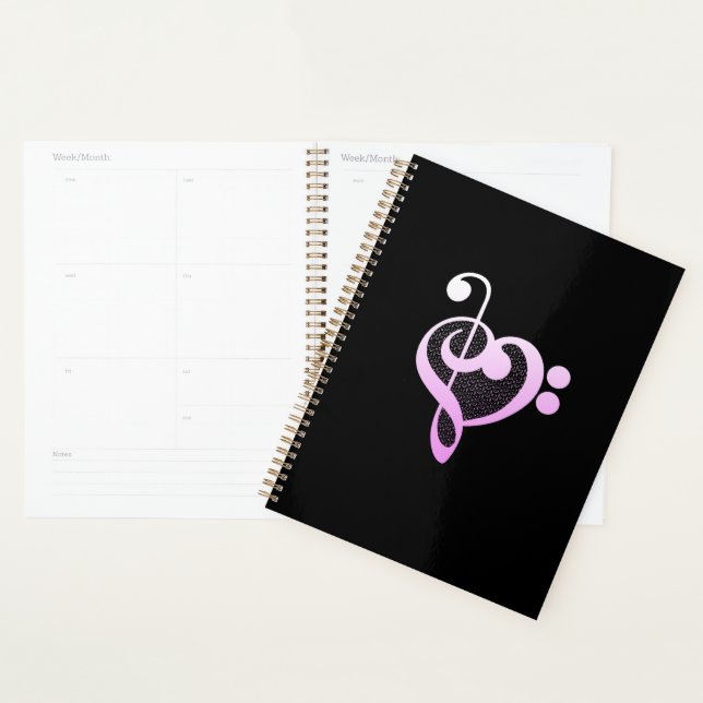 Agenda Coração Musical Rosa (Exibição)