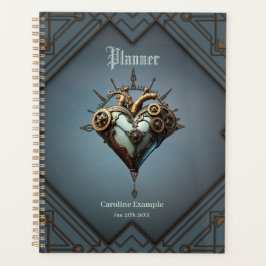 Agenda Coração steampunk fascinante