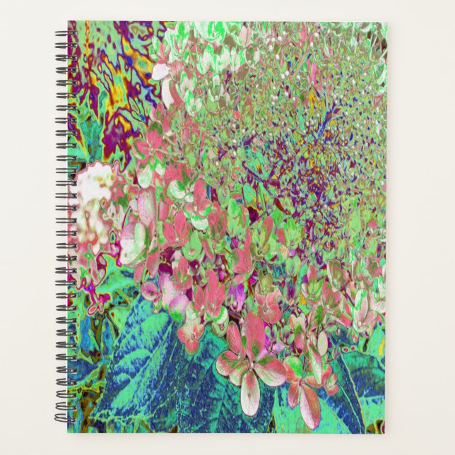 Agenda Coral Elegante e Chartreuse Limelight Hydrangea (Frente)