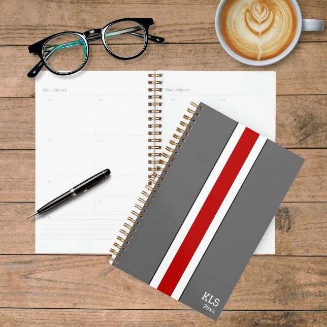 Agenda Cores da Equipe de Futebol da Red & Cinza (Criador carregado)