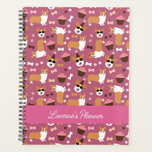 Agenda Corgis e Cupcakes Engraçados Semanalmente (Frente)